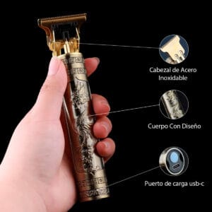 Máquina Afeitadora Cortadora De Cabello Inalámbrica Diseño Dragón - vista 3