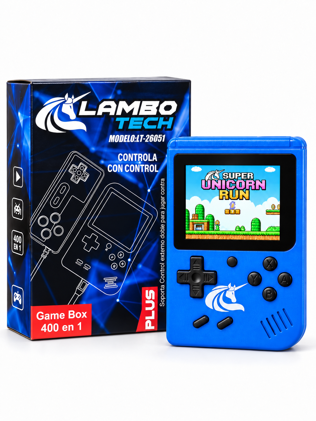 Consola De Juegos Gamer Portátil 8Bit 400 Juegos 2 Jugadores Sub