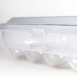 Huevera De Plástico Con Tapa Para 15 Huevos - vista 4