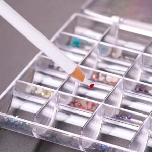 Lápiz Magico Cera Levanta Strass Cristales Decoración Nail Art x Un - vista 2