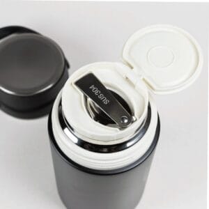 Lunchera Térmica de Acero Inoxidable 1L con Manija y Cuchara Plegable - vista 4
