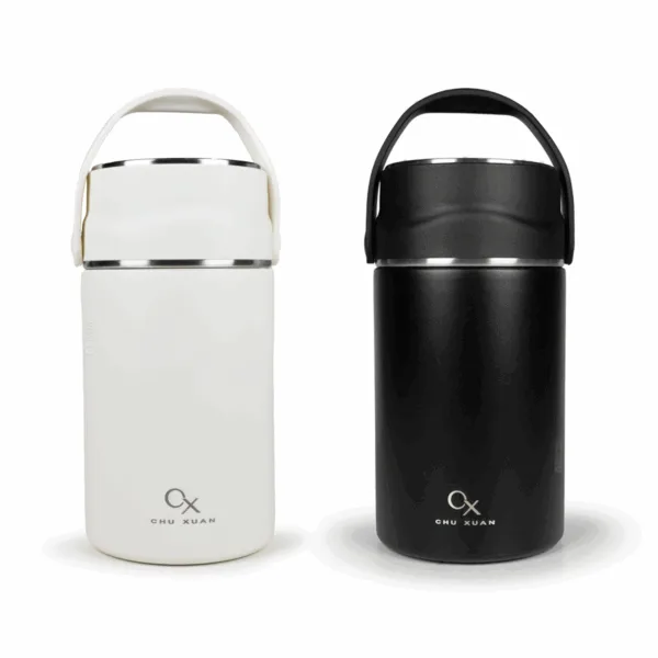 termo1000-5 Lunchera Térmica Termo Frio Calor Con Manija Acero Inoxidable 1L