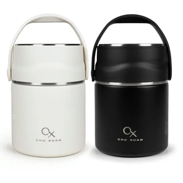 termo600-5 Lunchera Térmica Termo Frio Calor Con Manija Acero Inoxidable 600ml