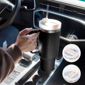 Vaso Termico Acero Inoxidable Frio Calor Con Sorbete 1200ml - vista 5