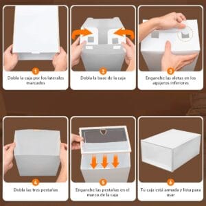 Cajon Organizador Apilable Multiuso Para Zapatos xUn - vista 3