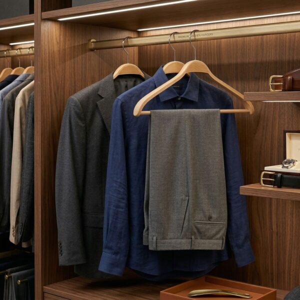 Percha de madera Laminada Percha de madera Laminada