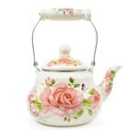 Pava Enlozada Floreada 1.5L – Apta para Gas, Inducción y Vitrocerámica