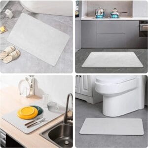 Placa Absorbente Alfombra Para Baño Anti Humedad Diatomita - vista 4