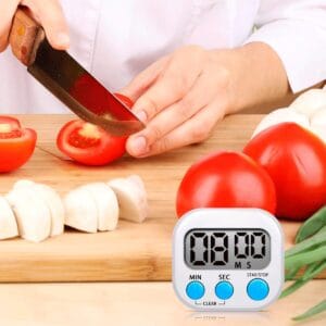Timer Digital de Cocina Reloj Temporizador Multifuncional con Alarma Fuerte y Pantalla LCD Grande - vista 4
