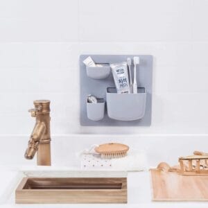 Organizador De Pared Autoadhesivo 3 Compartimentos - vista 3