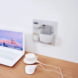 Organizador De Pared Autoadhesivo 3 Compartimentos - vista 4