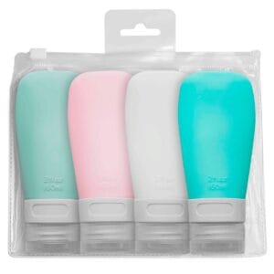 Set De 4 Mini Botellas De Silicona Para Viaje - vista 3