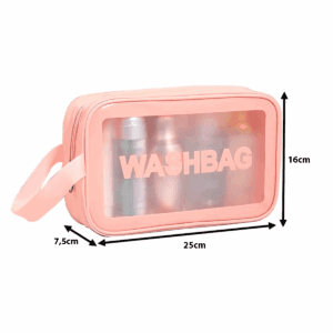 Washbag Neceser Chico Impermeable Transparente - Organizador de Valija Versátil - vista 3
