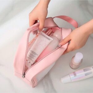Washbag Neceser Chico Impermeable Transparente - Organizador de Valija Versátil - vista 4