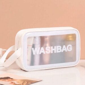 Washbag Neceser Chico Impermeable Transparente - Organizador de Valija Versátil - vista 6