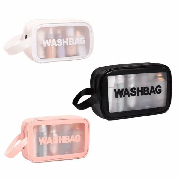 washbagchico-6 Washbag Neceser Chico Impermeable Transparente - Organizador de Valija Versátil