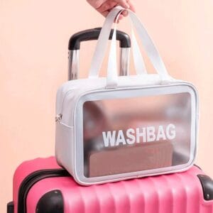 Washbag Neceser Grande Impermeable Transparente - Organizador de Valija Versátil - vista 6