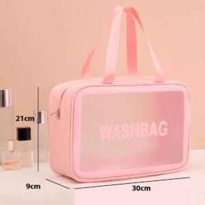 Washbag Neceser Grande Impermeable Transparente - Organizador de Valija Versátil - vista 4