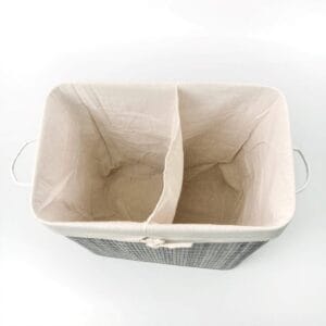 Canasto Bambú Rect Plegable Tapa Separa Ropa - vista 10