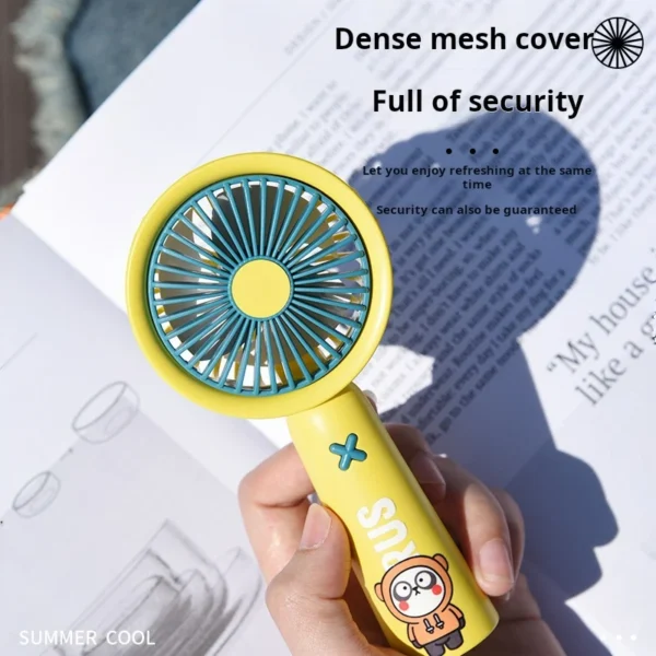 Mini Ventilador Portatil Usb Recargable Con Velocidad Kawaii 3 Mini Ventilador Portatil Usb Recargable Con Velocidad Kawaii 3