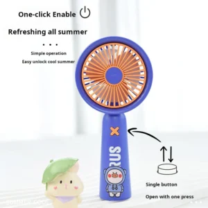 Mini Ventilador Portatil Usb Recargable Con Velocidad Kawaii - vista 3