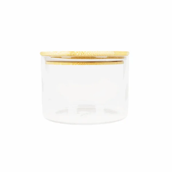 Frasco Hermetico De Vidrio Multiuso Tapa Madera 500ml