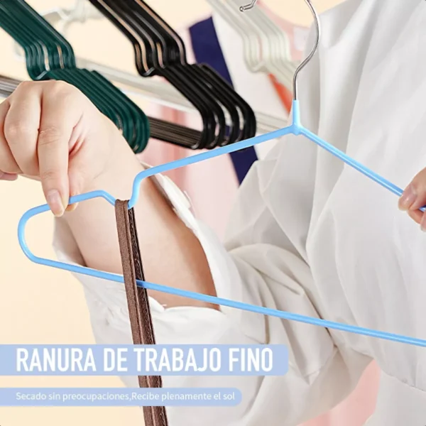 Perchas Gancho Colgador Ropa Antideslizante Engomado adulto 4 Perchas Gancho Colgador Ropa Antideslizante Engomado adulto 4