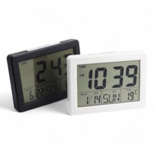 Reloj despertador digital LED multifuncional con espejo HD