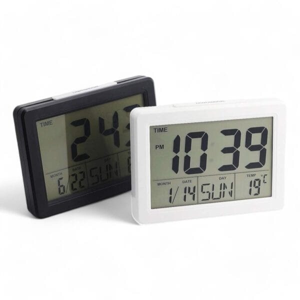 Reloj despertador digital LED multifuncional con espejo HD