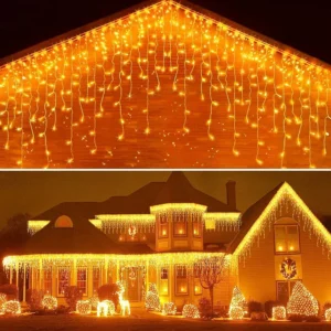 Led Lluvia Navideñas Cortinas 220V Con Enchufe - Guirnalda Decorativa Premium - vista 5