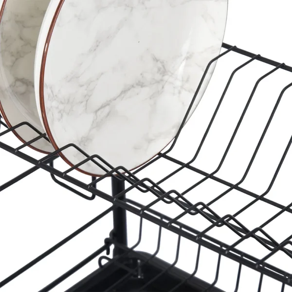 Escurridor de Platos Negro 2 Nivel (5) Escurridor de Platos Negro 2 Nivel (5)