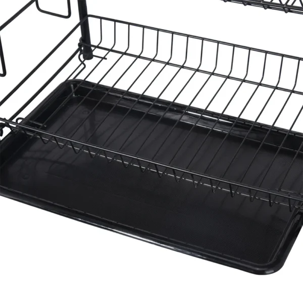 Escurridor de Platos Negro 2 Nivel Escurridor de Platos Negro 2 Nivel