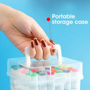 Kit Marcadores Doble Punta A Base De Alcohol Con Caja - vista 5