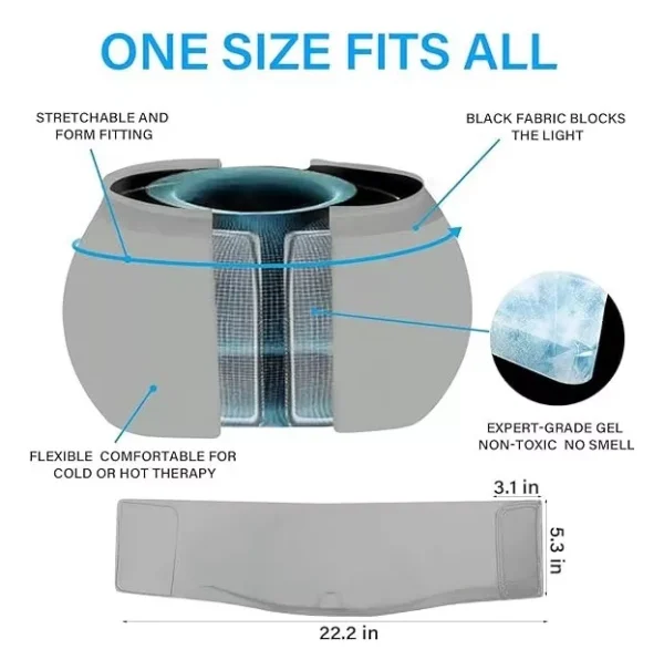 Antifaz Gorro Almohadilla Gel Frio Calor Migraña Dormir (9) Antifaz Gorro Almohadilla Gel Frio Calor Migraña Dormir (9)