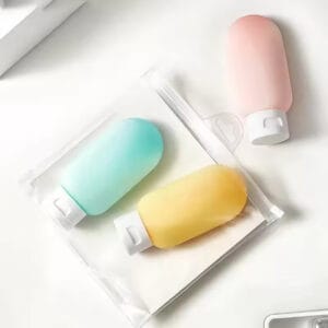 Set x3 Botellas de Viaje Recargables para Shampoo y Gel de Ducha - vista 2