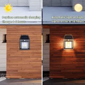 Lampara Solar Led Foco Con Lampara Filamento 600lm Jardin - vista 2