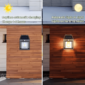 Lampara Solar Led Foco Con Lampara Filamento 600lm Jardin