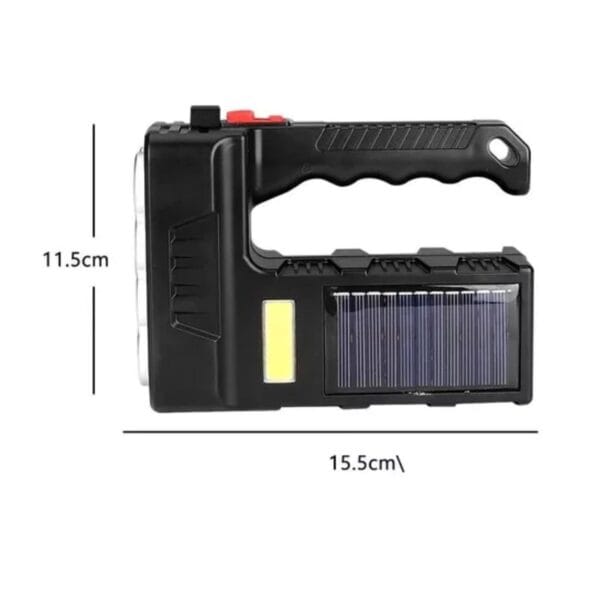 Linterna LED Solar y USB Recargable Multifuncional (3) Linterna LED Solar y USB Recargable Multifuncional (3)