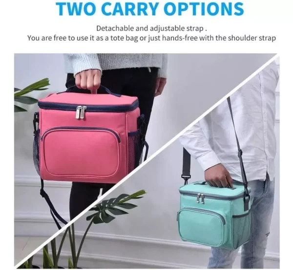 Lonchera Térmica Bolsa Almuerzo De Hombro Gran Capacidad (2) Lonchera Térmica Bolsa Almuerzo De Hombro Gran Capacidad (2)