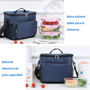 Lonchera Térmica Bolsa Almuerzo De Hombro Gran Capacidad - vista 9