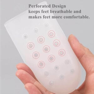 Taloneras Siliconadas Elevador Invisible para Aumentar Altura Anti Impacto - vista 5