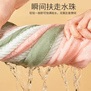 Turbante Toalla Premium de Microfibra Para Secado Rápido del Cabello - Doble Capa Ultra Absorbente - vista 4