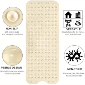 Alfombra Antideslizante para Baño y Ducha 40x100cm - vista 2