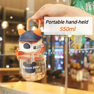 Botella de Agua con Pajita para Niños - 650 ml - vista 6