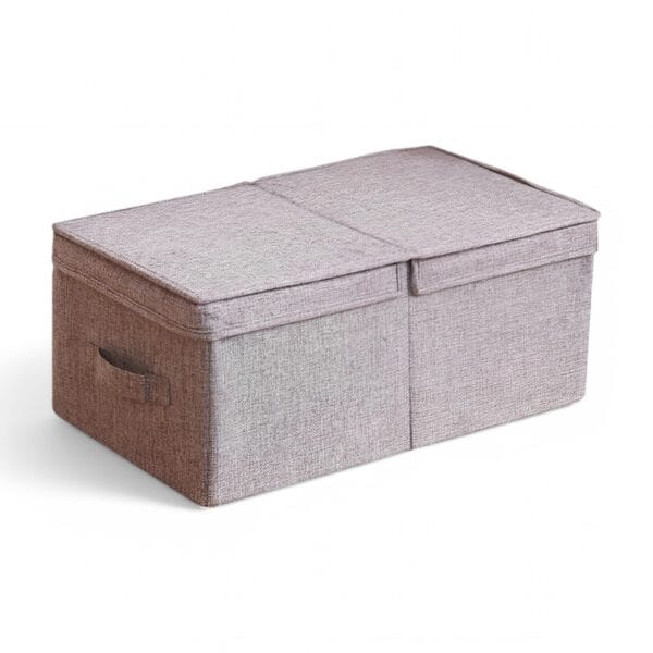 Caja de almacenamiento de tela de lino Caja de almacenamiento de tela de lino