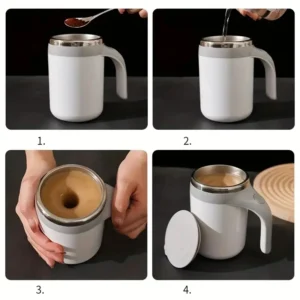 Taza De Café Portátil Recargable Agitadora Automática 380ML - vista 2