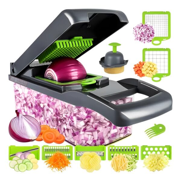 Rallador De Verduras Y Vegetales Multifuncional 16 En 1