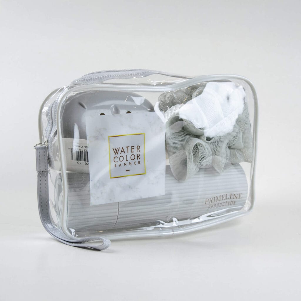 JYNVO - Neceser Transparente Impermeable, 11.5x19.5 Cm - Para Viaje, Organización De Maquillaje Y Accesorios