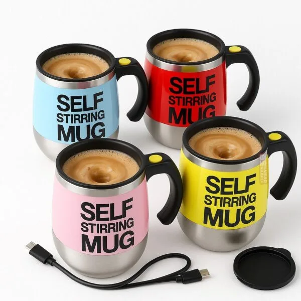 Taza Autoagitadora Recargable 380ml Taza Autoagitadora Recargable 380ml