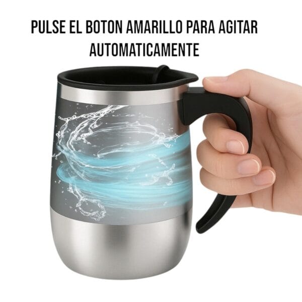 Taza Autoagitadora Recargable 380ml Aacero Inoxidable (2) Taza Autoagitadora Recargable 380ml Aacero Inoxidable (2)